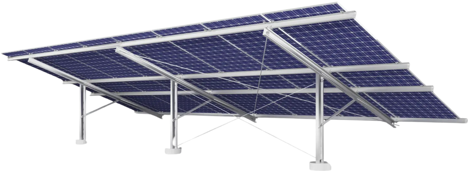 Estrutura Placa Solar 2 Linhas